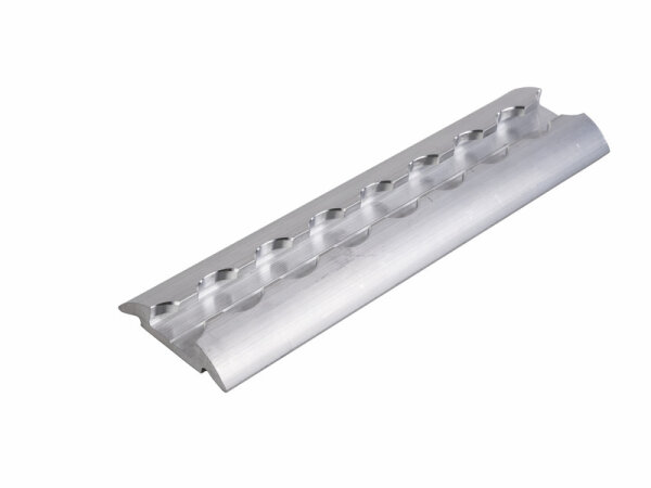 Lashing rail semicircular to screw on