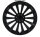 Wheel cover Meridian for VW T5 16, 1 set