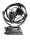 Ventilator Sirocco II 12 / 24 V - Schwarz