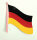 Flag sticker Germany pack of 2, 145 x 125 mm