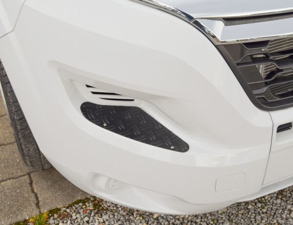 Marchepied aluminium noir pour pare-chocs Fiat Ducato à partir de 2014