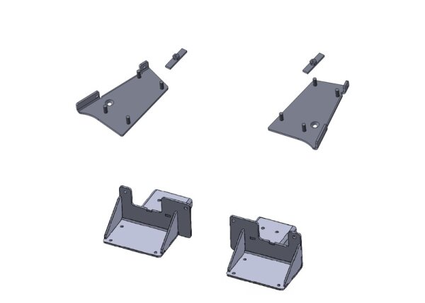 Adapter set for Autolift - Fiat Ducato X290 & identical with AdBlue, spare tire and tank