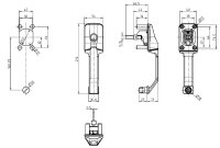 Cylindre poign&eacute;e ext&eacute;rieure droite