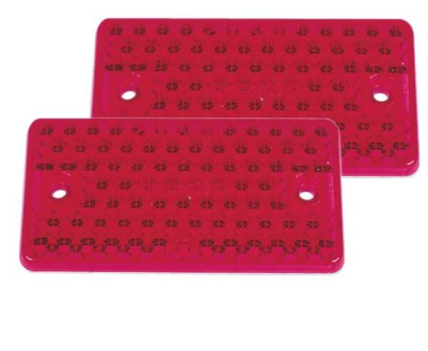 Réflecteurs rouge 91 x 47mm (2 pcs.)