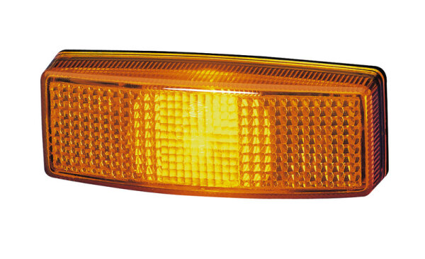 Yellow side marker light (surface-mounted light)
