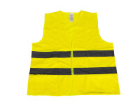 Safety vest set yellow, 2x adults (1xXL/1xXXL) + 2 children