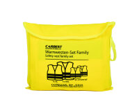 Safety vest set yellow, 2x adults (1xXL/1xXXL) + 2 children