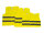 Safety vest set yellow, 2x adults (1xXL/1xXXL) + 2 children