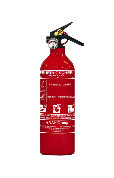 Extincteur ABC 1kg avec manomètre