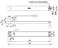 LED-Bremsschlußeuchte rot/chrome 9-32V, 2,0/0,3W...