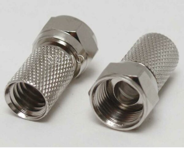 F-plug 6,5mm 2 pieces SB