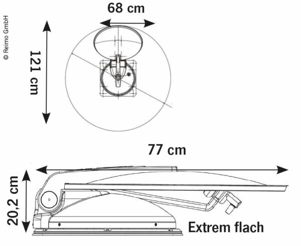 Automatic satelittes system Travelsat 68 Hotbird