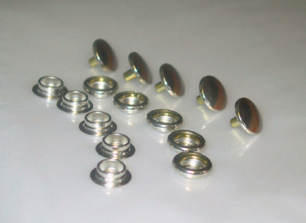 Push button set to screw on 5 pieces