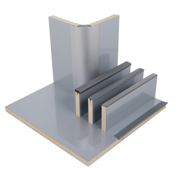 Panneau de construction de meubles argent brillant, HPL, 1/4 panneau