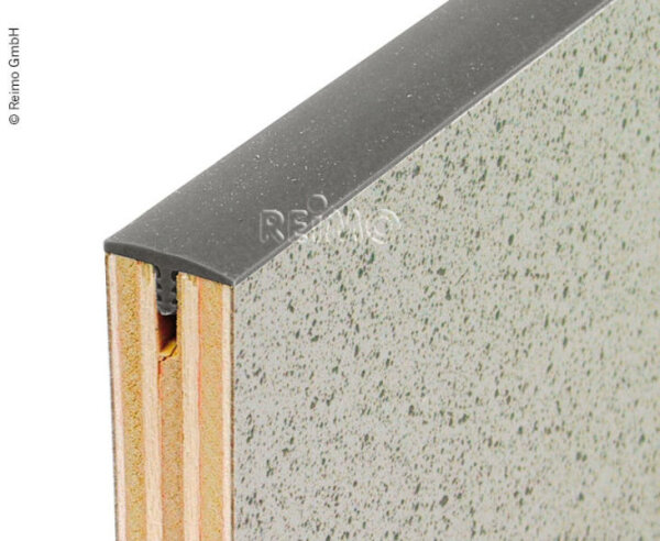Standard 15 mm T-edge - medium grey