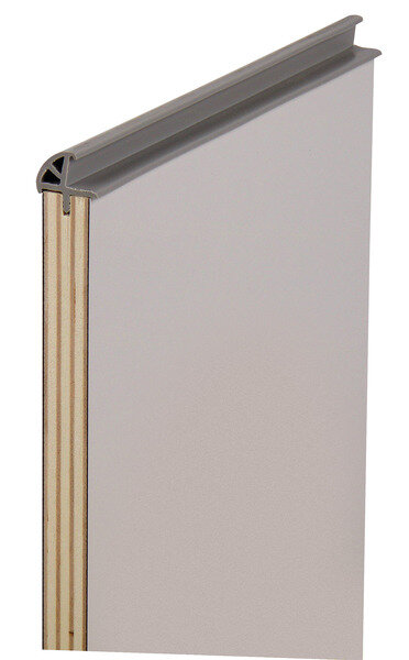 Door liner padded 15 mm, dark gray - 5m roll