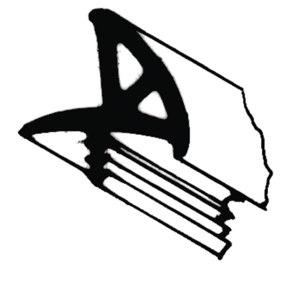 Bordure de porte rembourrée (m.gris)