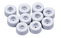Rubber damper 10 pcs. light grey - white