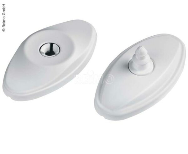 Loquet de porte blanc lâche