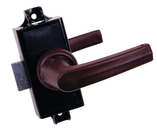 Toilet lock complete, brown