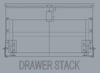 Snap lock 36 x 59 mm for door thicknesses 12 - 18 mm - Matt Black