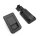 Snap lock 36 x 59 mm for door thicknesses 12 - 18 mm - Matt Black