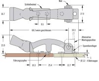 Tensioning strap grip lug 26,2N