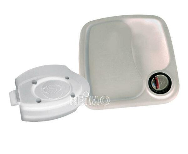 Serrure Eurogarage blanche sans clé à cylindre sans vis