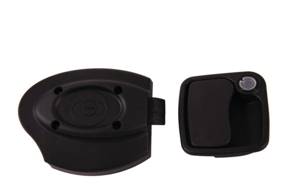 Euro garage lock black without cylinder and key/25mm/