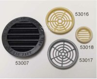 Möbellüftungsgitter 60 mm - Rund - Creme