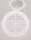 Ventilation grille, white, outside: 164mm, round