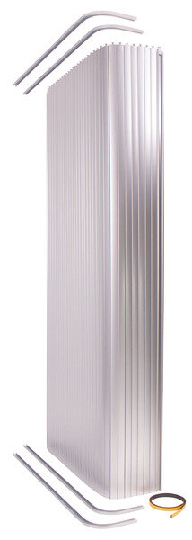 Rolling door for bathroom and toilet rooms with mounting rails