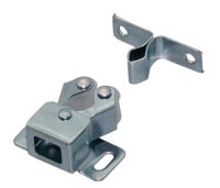 Double loqueteau à galet 2 pièces métal