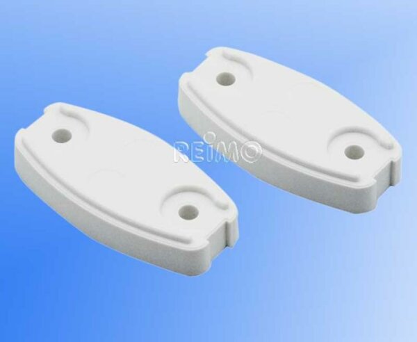 Plaque de rondelle plastique blanc 2 pcs.