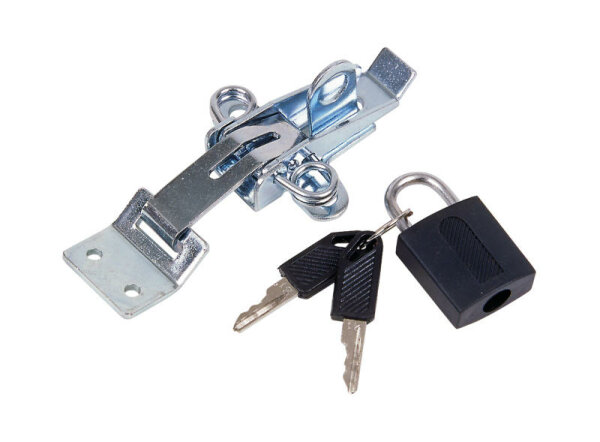 Box closure with padlock