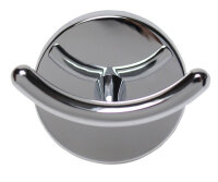 Patère double métal chromé rond 6 x...