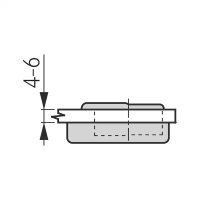 Topfscharnier Tiomos