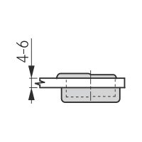 Topfscharnier Tiomos