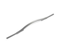 Cabinet handle silver, matt lacquered, length 160mm