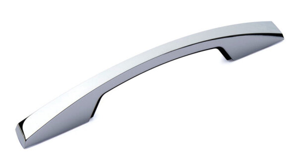 Chrome-plated metal cabinet handle