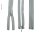 Zipper 90 cm, divisible, grey